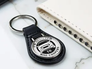 Mini Cooper Chiave In Pelle Robusta Adattabile Stile Lucido